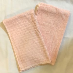 Light pink hand towels